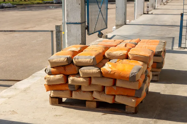 Cement, quoted on the day
